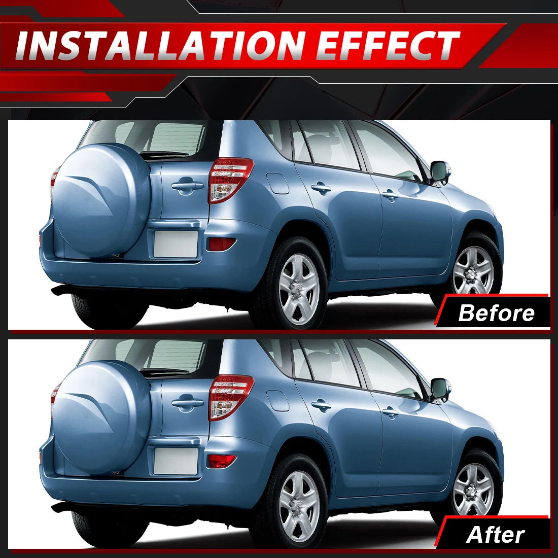 Rear Bumper Reflector Lights NO BULB For Toyota RAV4 2005-2012 Tail Parking Brake Light Wa | AUTOKITSHOP