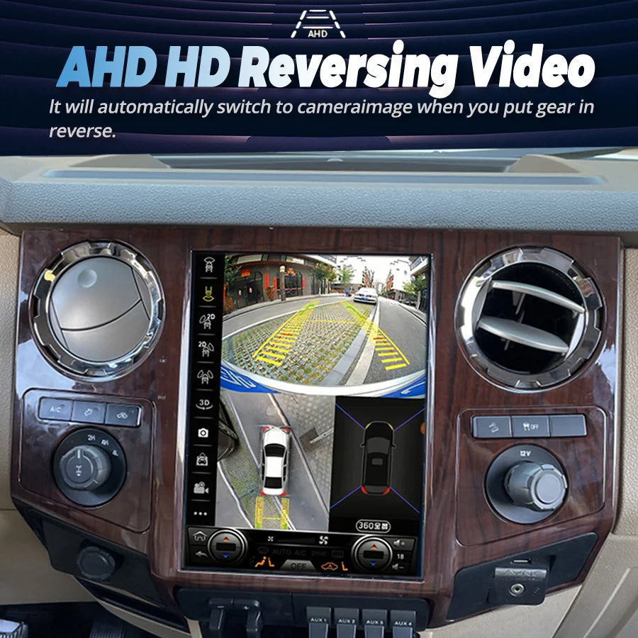 Vertical Screen For Ford F250 F350 F450 F650 2009-2014 Auto Stereo GPS Video Radio Head Un | AUTOKITSHOP