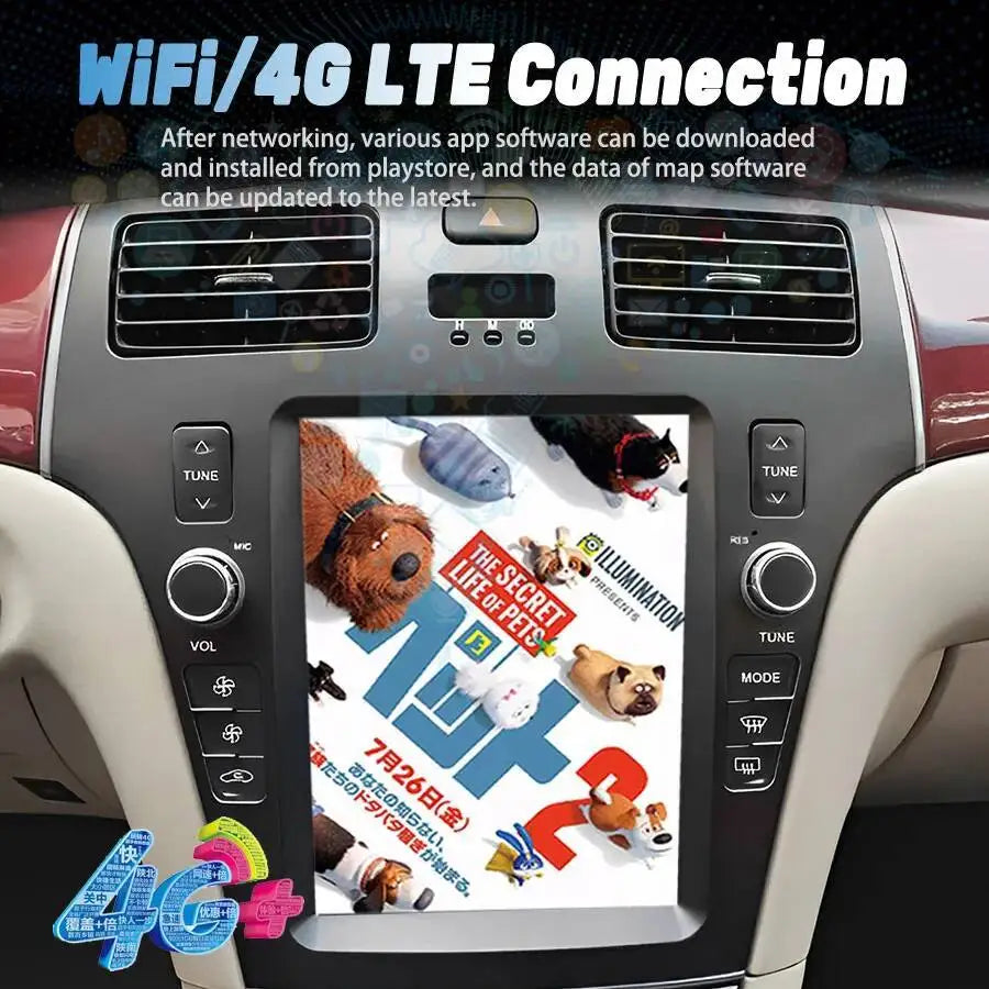 Android13 Vertical Screen Car Radio For Lexus ES300 ES ES330 XV30 2001-2006 Stereo GPS Car | AUTOKITSHOP