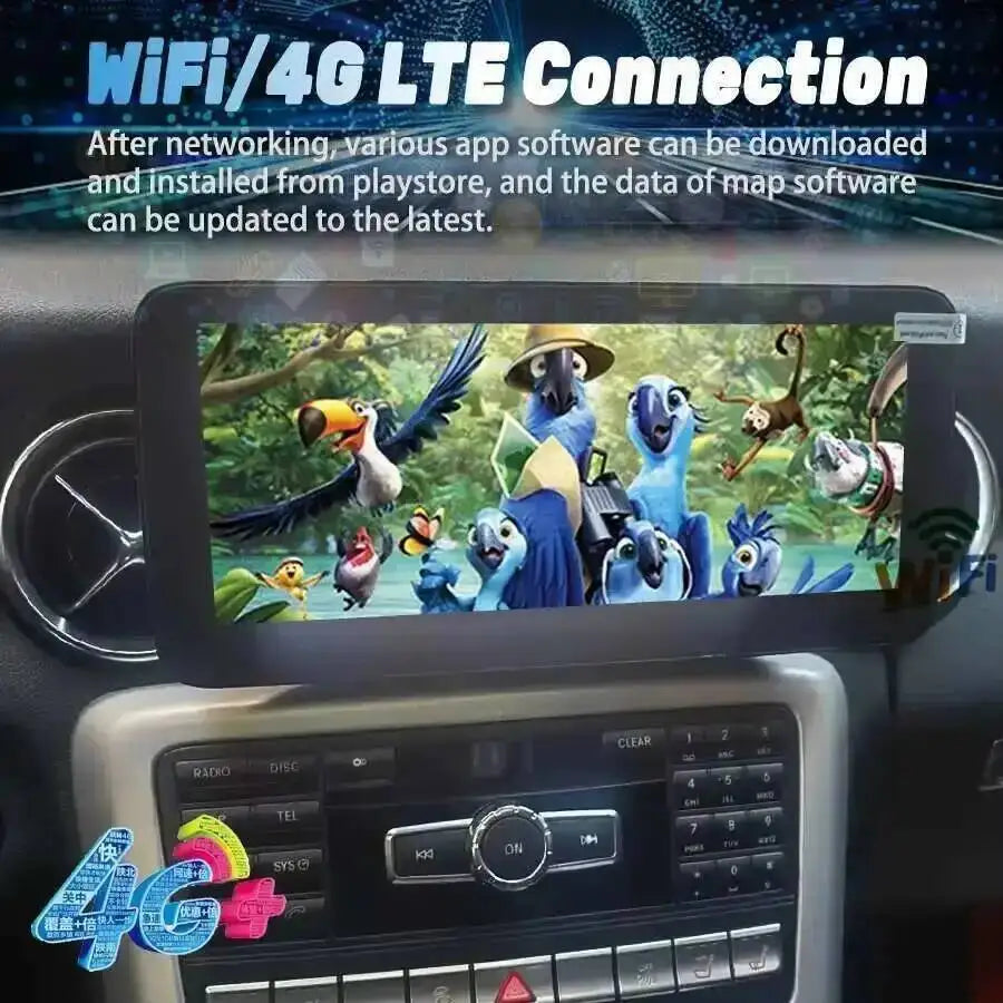 DSP Car Radio For Benz SL SLK SLC300 SLC200 SLC260 SLK350 SL350 2010-2019 SIM 12.3inch GPS