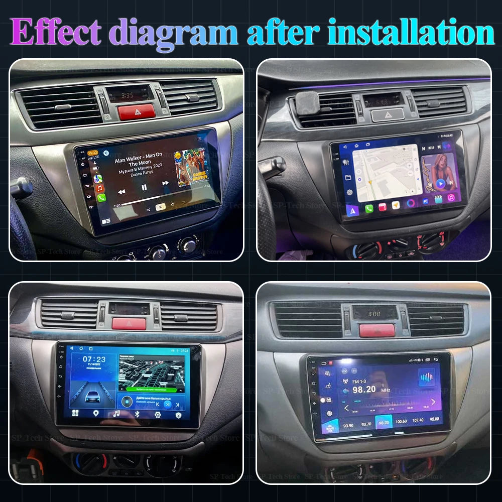 Android For Mitsubishi Lancer 9 Cs 2000 - 2010 Car Radio Carplay Multimedia Video Player G | AUTOKITSHOP