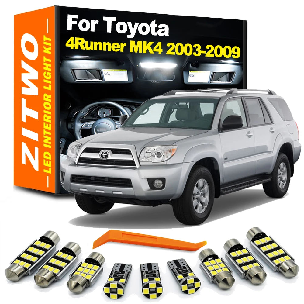 ZITWO 20Pcs Complete LED Interior Light Kit For Toyota 4Runner 2003 2004 2005 2006 2007 2008 2009 Dome Door Courtesy Trunk Lamp