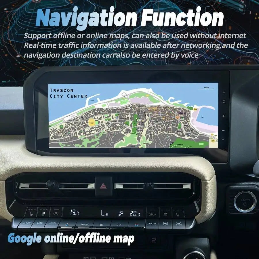For Toyota Prado 2024 Right-Hand Drive Carplay Multimedia Video Player GPS Navigation Head | AUTOKITSHOP