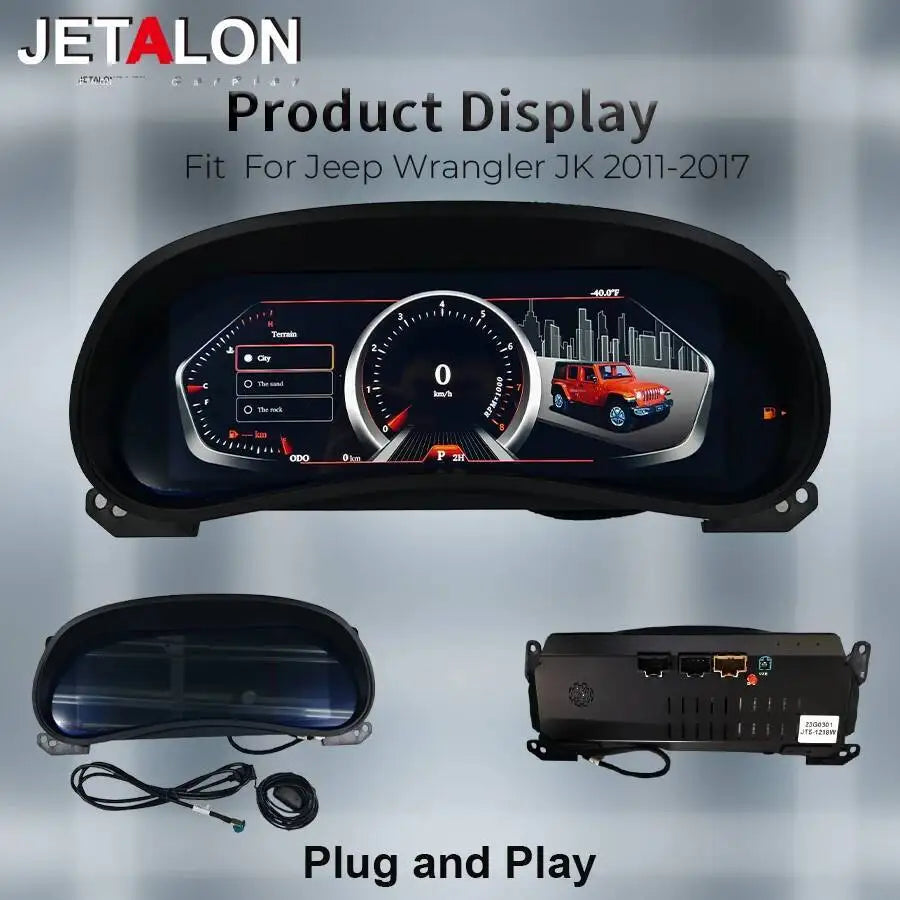 2025 Upgrade Original Car Digital LINUX Instrument Cluster For Jeep Wrangler JK 2011-2018  | AUTOKITSHOP
