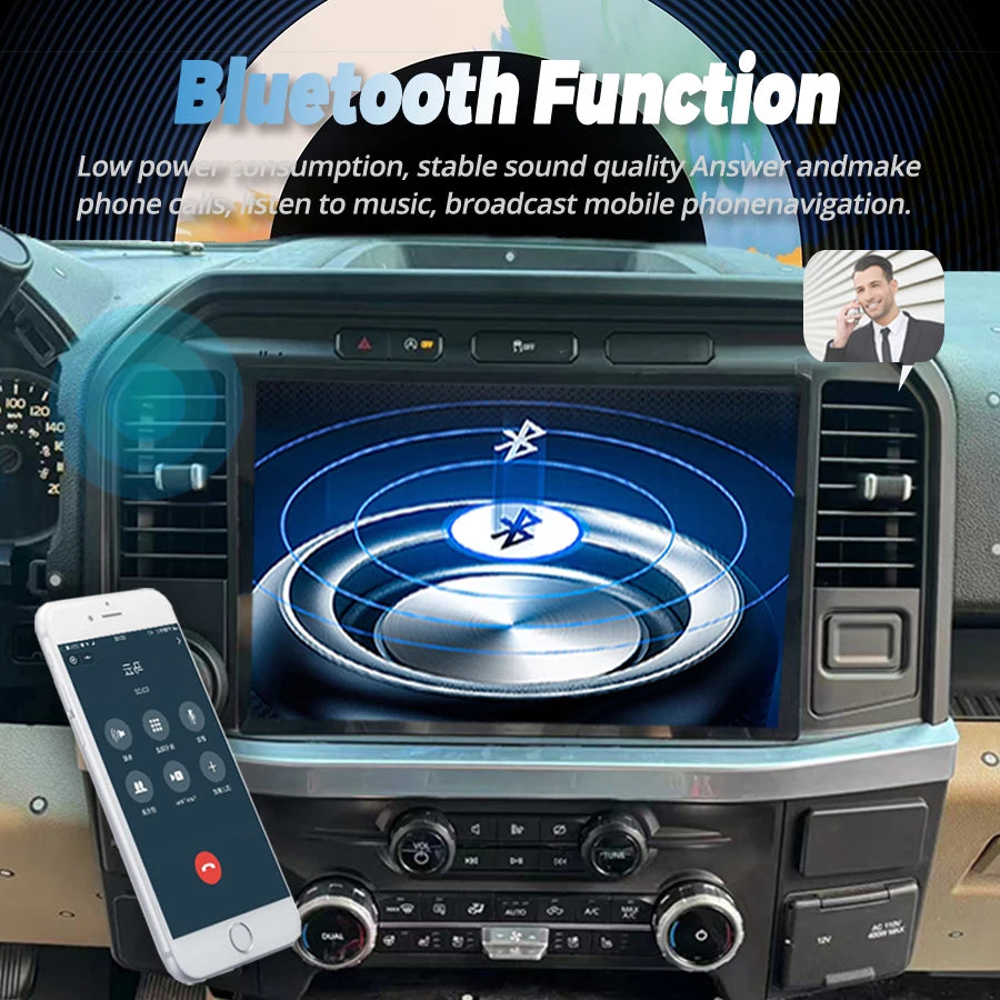 13.3" For Ford Raptor F150 F250 F350 F450 F650 2015-2024 Multimedia Player Android Auto Ca | AUTOKITSHOP