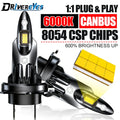 Ultra Bright H7 H4 LED Headlight Car Light H11 H8 H9 HB3 9005 HB4 9006 16PCS 8054 CSP 6500