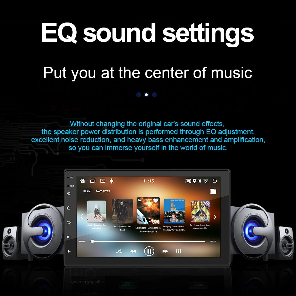 7/9/10 inch Universal Android 13 Car Radio 64G Autoradio android 2 Din car radio GPS BT Central Multimedia Smart car systems