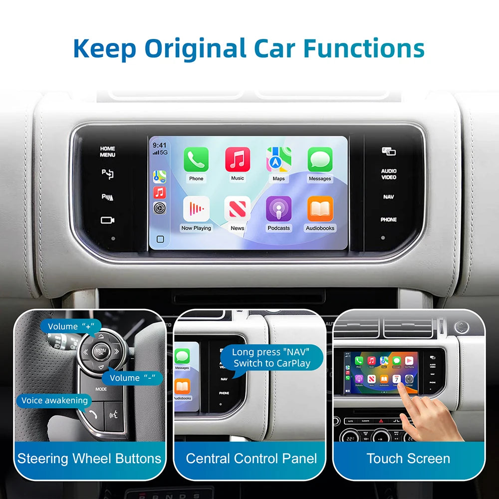 Android Auto Wireless Carplay For Land Rover/Jaguar/Range Rover/Evoque/Discovery 2012-2016 | AUTOKITSHOP