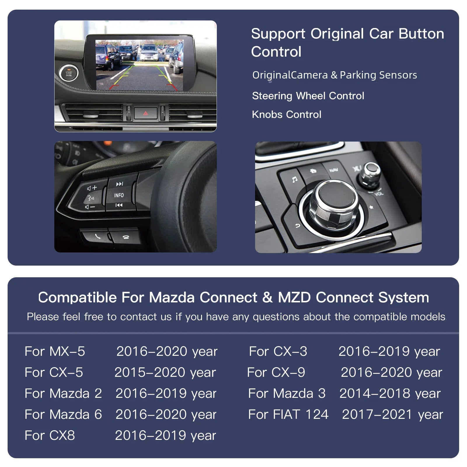 CarPlay Android Auto USB Adapter Hub for Retrofit Mazda 6 Mazda 3 Mazda 2 CX30 CX5 CX8 CX9 | AUTOKITSHOP