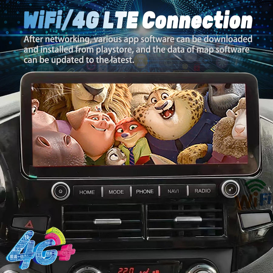 12.3inch For Mitsubishi Pajero 4 V73 V97 V93 V88 V99 V98 2007-2020 Vedio Car Multimedia Pl | AUTOKITSHOP