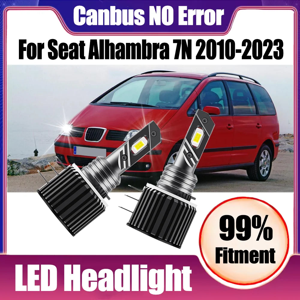 2X Plug and Play 3570 CSP Chips H15 LED Headlights High Beam/DRL Day Running Light 40000LM