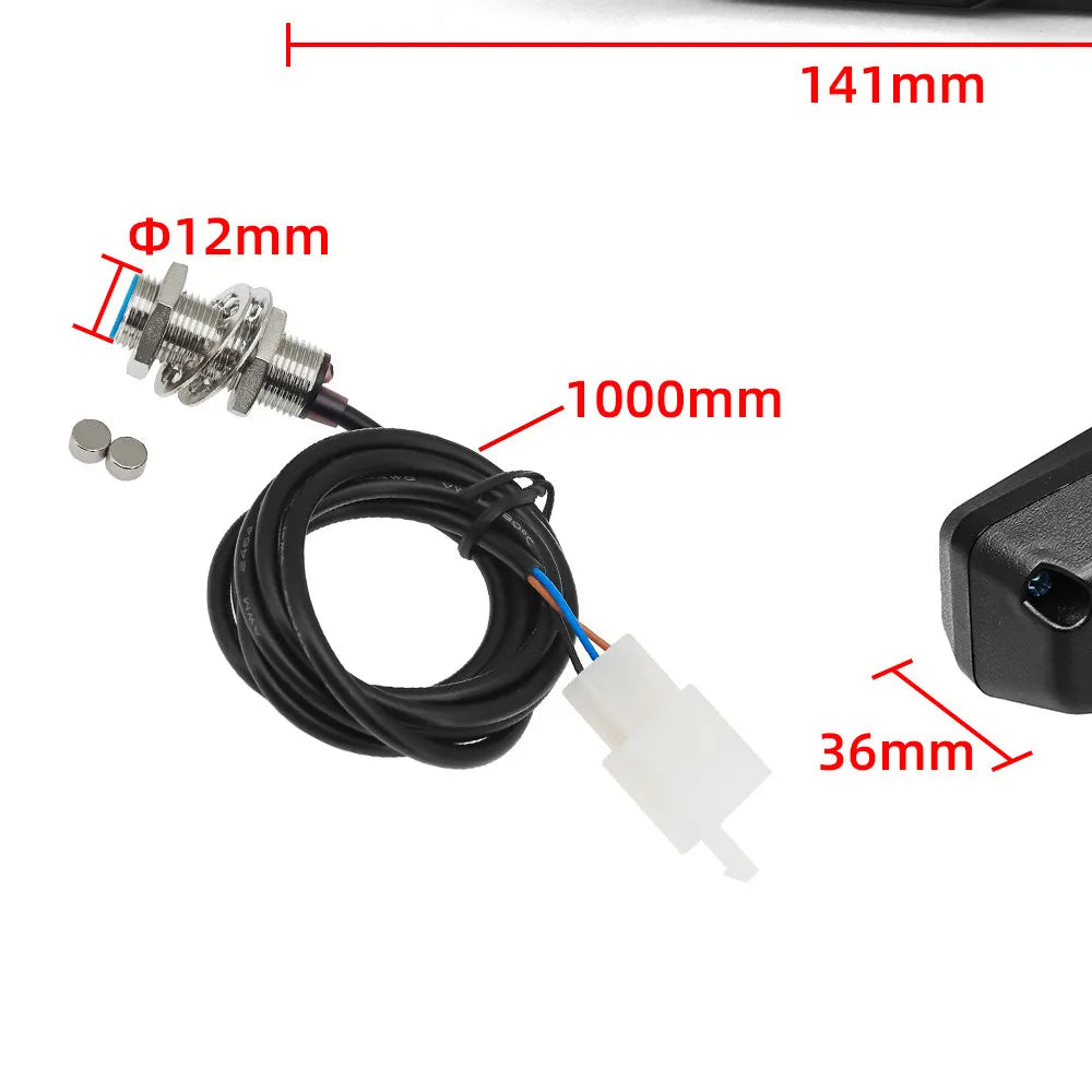 1PC Universal Motorcycle Instrument Sensor Digital Speedometer Odometer Gauge Turbo Sensor Cable - Automotive LED Light