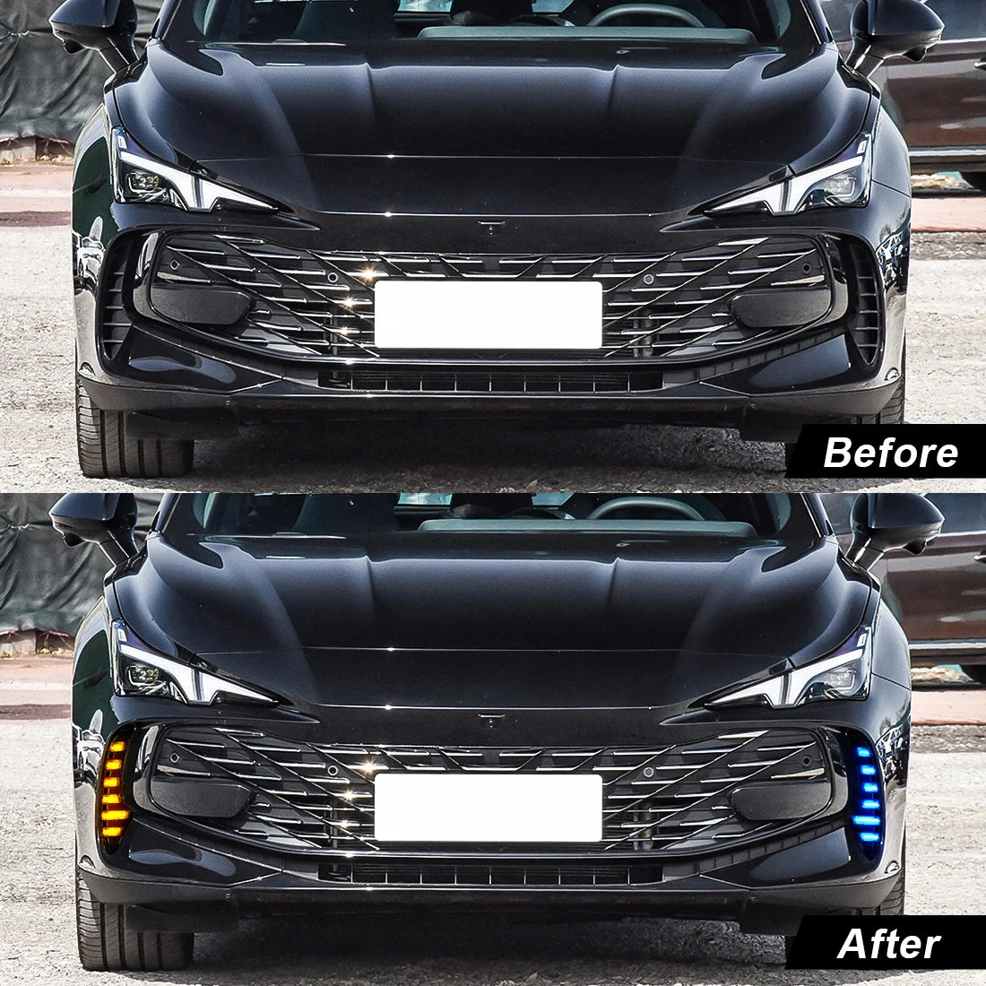 For MG MG7 2023 2024 Morris Garages LED Daytime Running Lights DRL Fog Lamps Turn Signal W | AUTOKITSHOP
