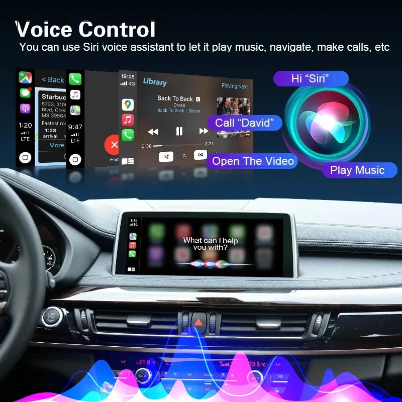 Wireless CarPlay for BMW 3 4 Series F30 F31 F32 F33 F34 F35 F36 2012-2020, with Android Mi