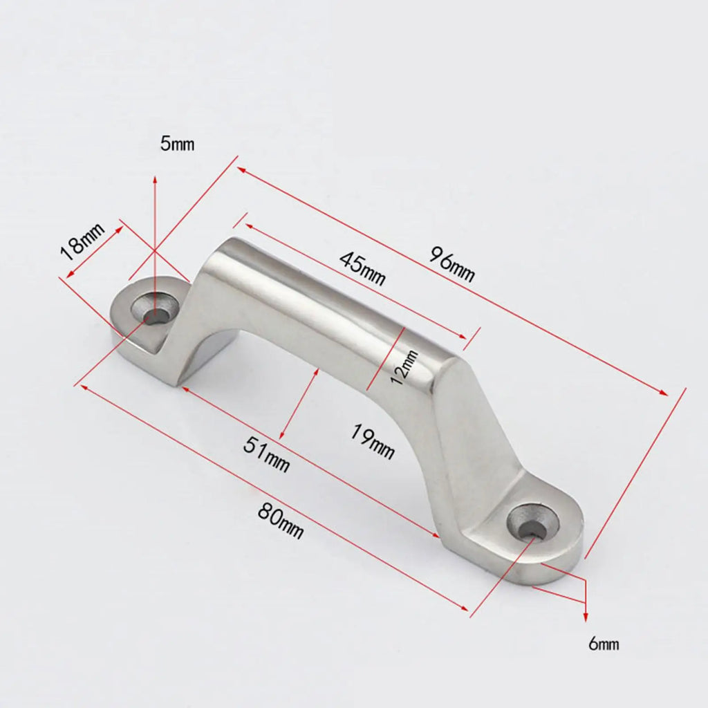 Boat Grab Handle Deck Hardware Easy Installation Door Handle Boat Handrail for Bathroom Yacht Mo - Automotive LED Light