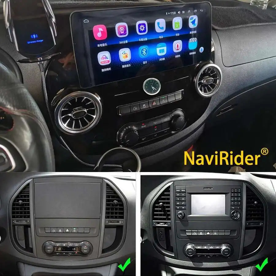 12.3Inch Android For Mercedes Benz Vito 116 W447 2014-2022 Multimedia Video Player Stereo