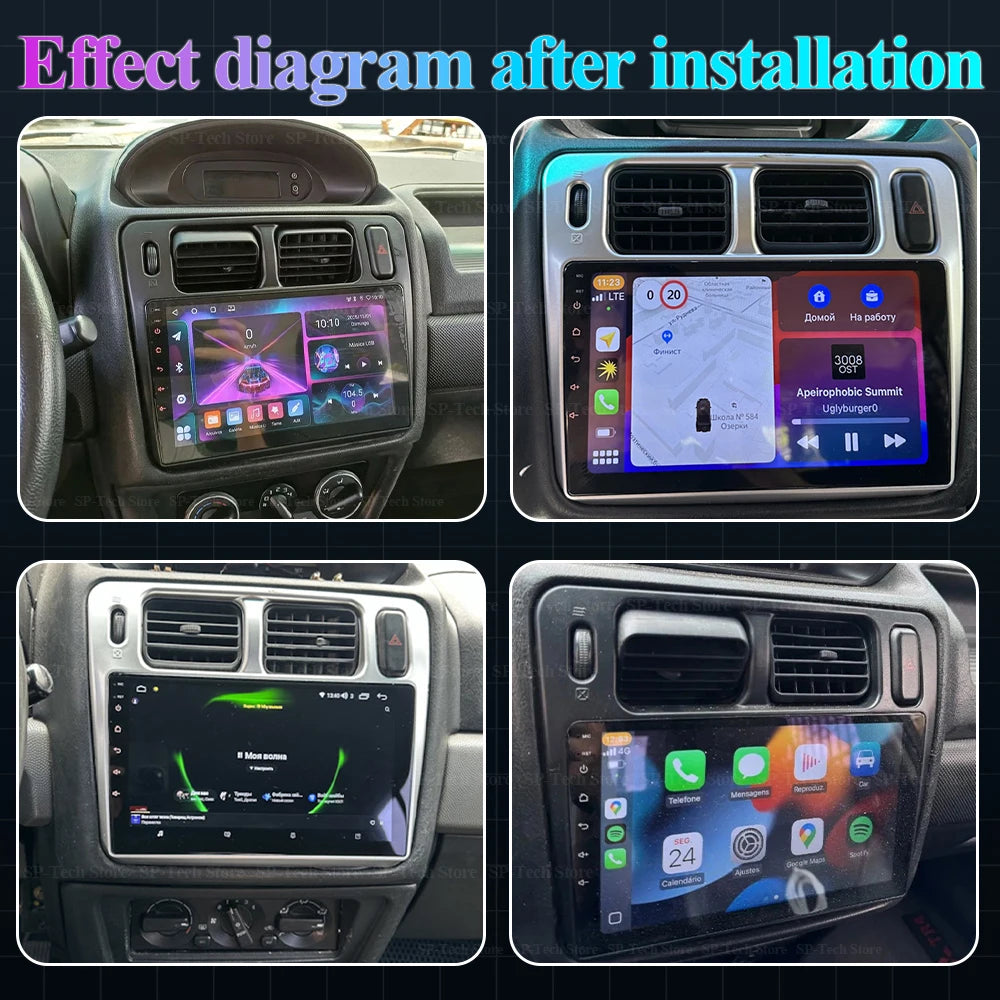 Android 16 For Mitsubishi Pajero Io Pinin 1998-2007 Car Radio Multimedia Video Player Touc | AUTOKITSHOP
