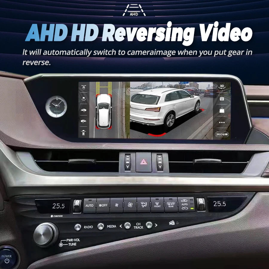 For Lexus ES Es350 ES250 ES300h 2021 2018 Android 14 12.3" Car Multimedia Video Player Wit | AUTOKITSHOP