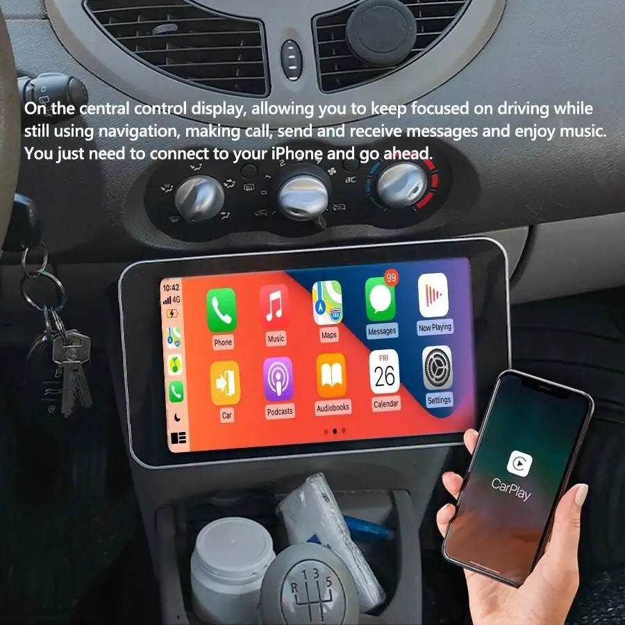7'' Android 15 Screen Car Multimedia Player Stereo Navigation Stereo Carplay Head Unit Aut