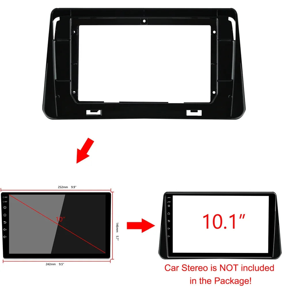 10.1 Inch 2din Car Fascia For NISSAN KICKS 2018-2019 Audio Fitting Adaptor In-dash Panel C | AUTOKITSHOP