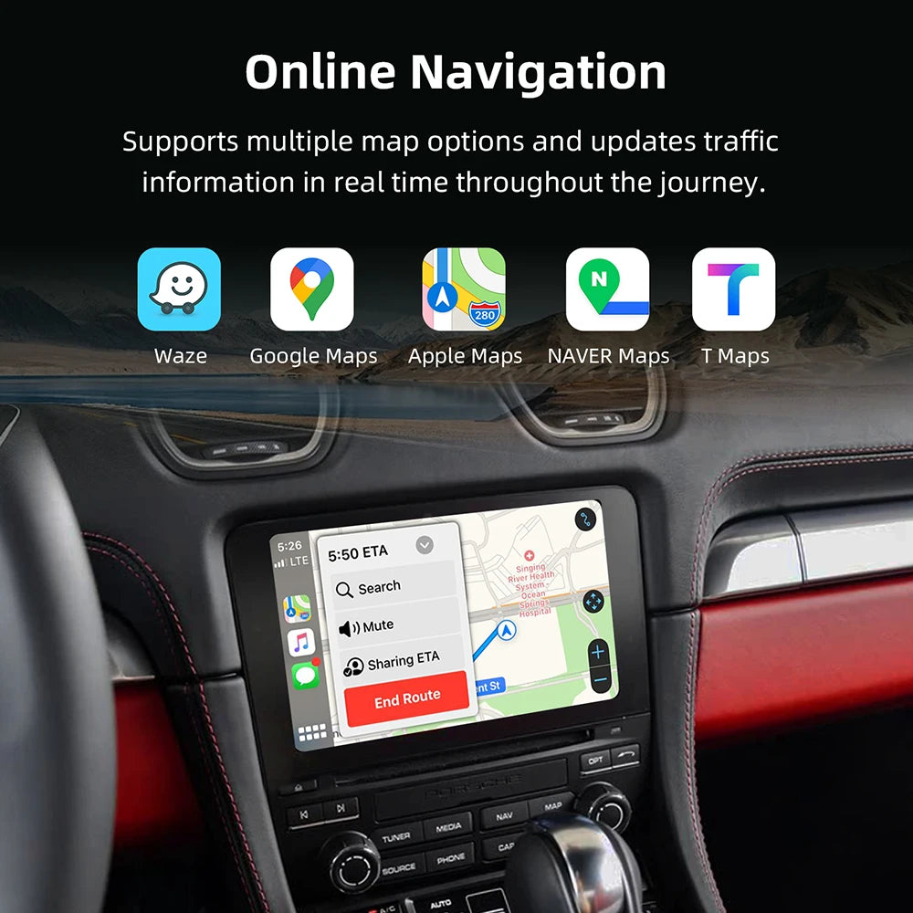 Wireless CarPlay Android Auto Module for Porsche Cayenne Panamera Cayman 2017-2018 PCM 4.0 | AUTOKITSHOP