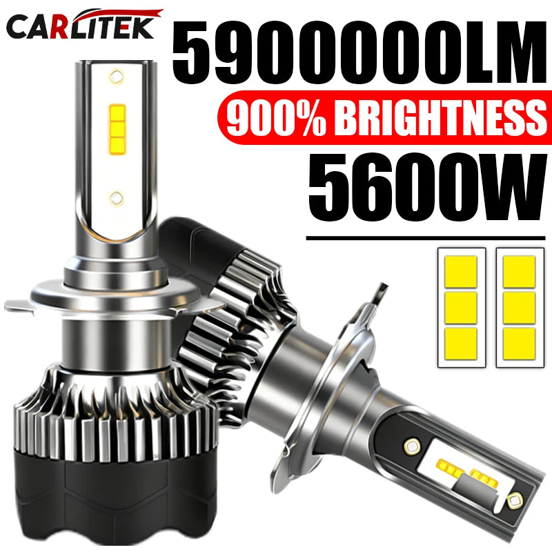 CARLitek H4 H7 H11 LED Car Headlight H1 H8 H9 9012 HIR2 9005 9006 HB3 HB4 Fog Lights 3570