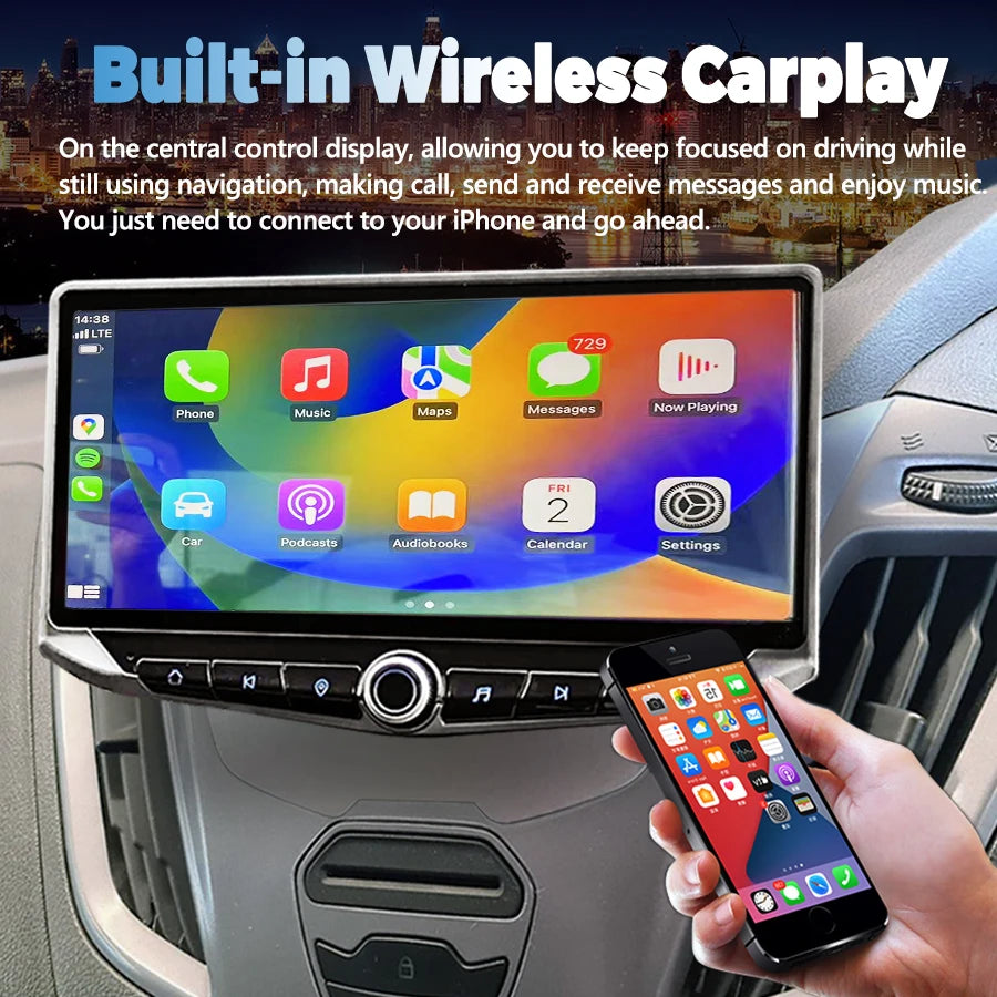 Carplay Stereo for Ford Transit Tourneo Custom 2013-2021 Car Radio 2 Din Android Multimedi