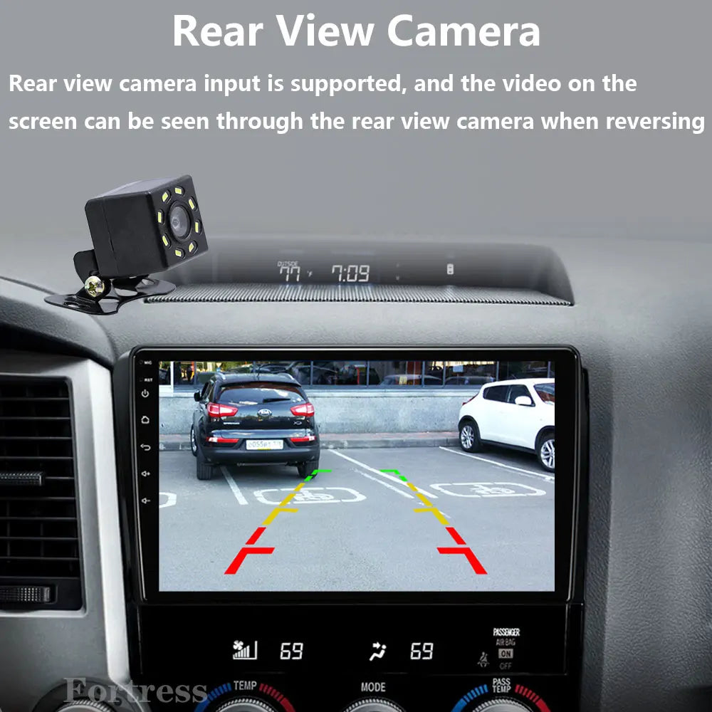 Android 16 Car Radio Multimedia Video Player For Toyota Tundra XK50 2007 - 2013 Sequoia XK