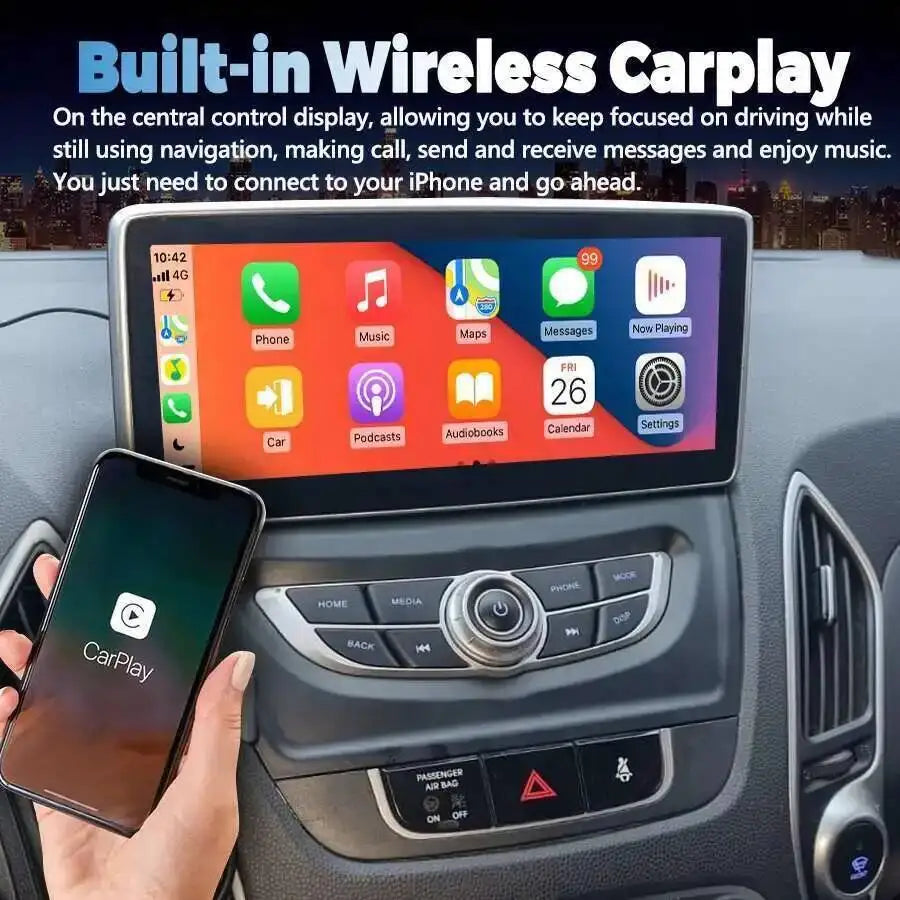 For Hyundai IX35 Tucson 2012-2017 Android 15 Multimedia Video Player GPS Navigation Carpla