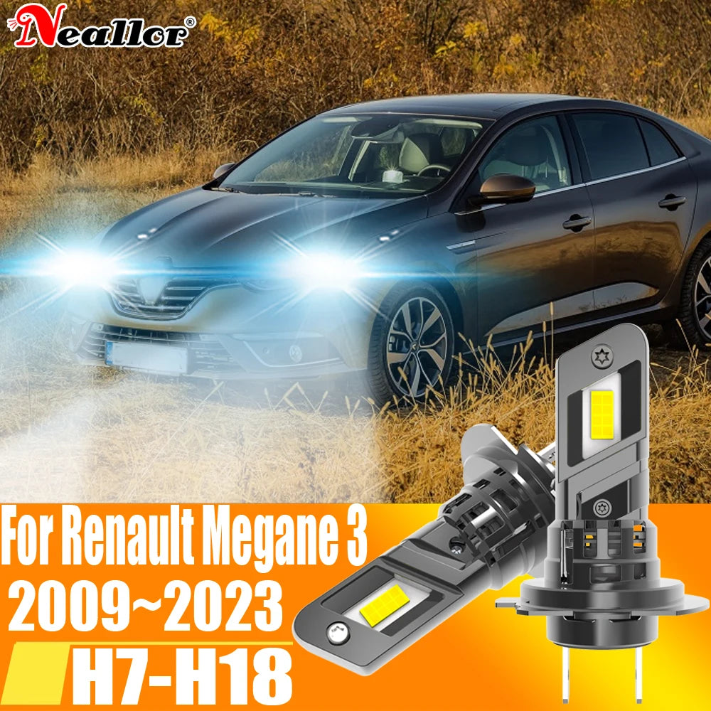 2x High Power H7 Led Headlight Canbus No Error H18 Car Bulb 6000K White Light Diode Lamp 1