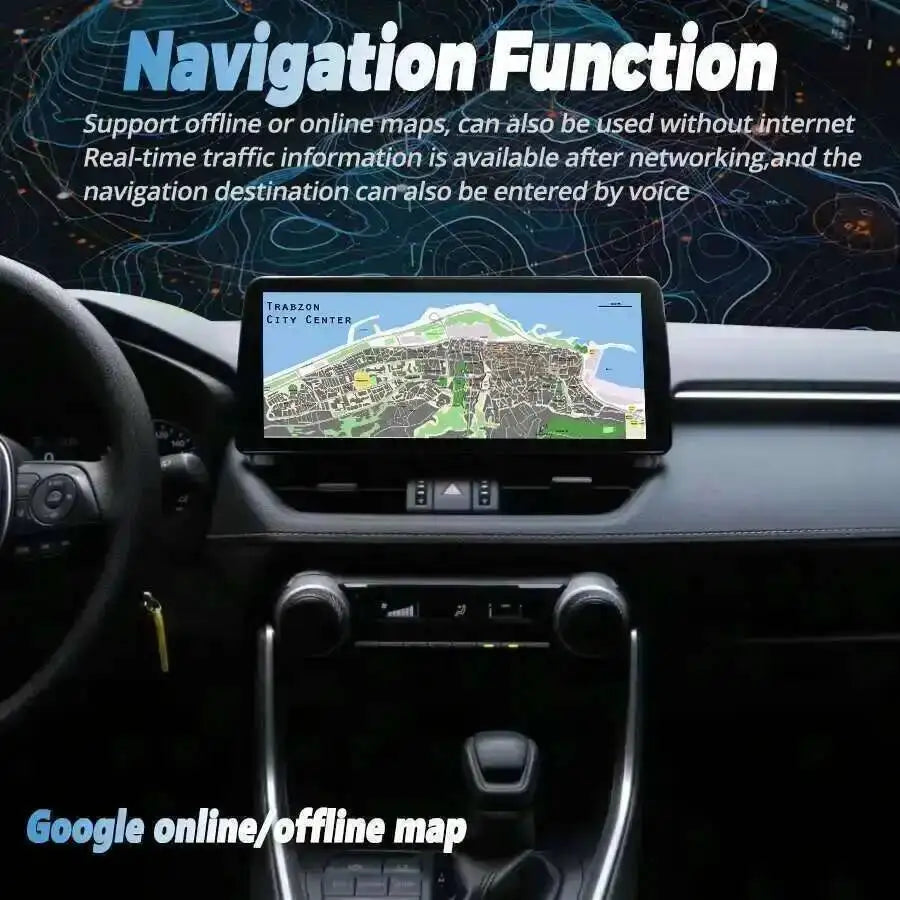 12.3inch Wireless Carplay Android Auto For Toyota Rav4 Prime XSE 2021 2025 Systems Car Rad