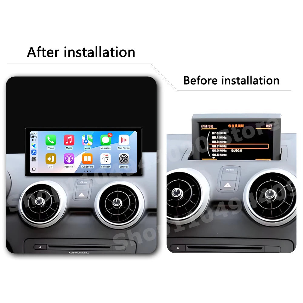 QLED 2400*900P Android OS for Audi A1 2012 - 2018 Car Radio Multimedia Touch Display DSP S