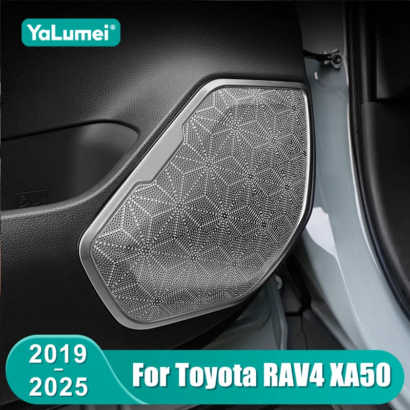 For Toyota RAV4 XA50 2019 2020 2021 2022 2023 2024 2025 Hybrid Car Door Audio Speaker Cover Loud - Automotive LED Light