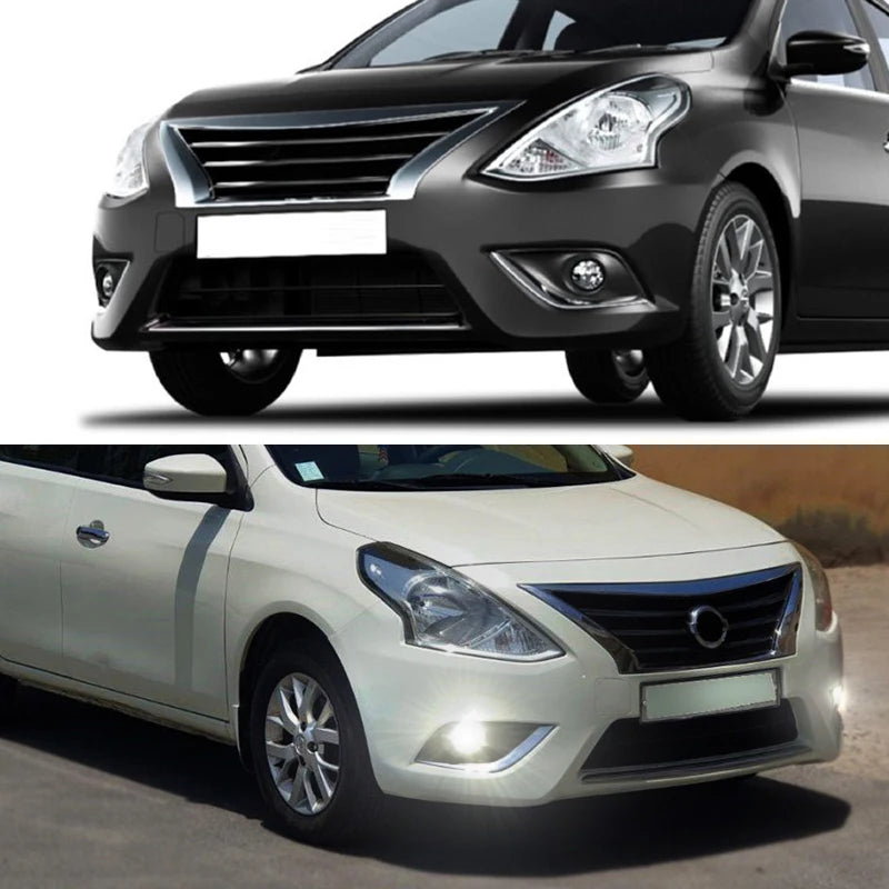 For Nissan Sunny Led Fog Light VERSA Sedan ALMERA N17 2014 2015 2016 2017 2018 Daytime Run | AUTOKITSHOP