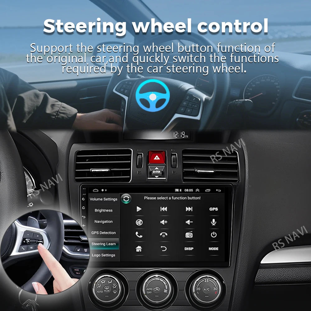 Android 16 For Subaru Forester WRX XV 2012 - 2018 2K QLED Stereo Car Radio Multimedia Vide