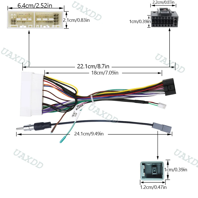 For 2020-2022 Kia K5 Optima 10.1INCH 2 Din Car Android frame panel fascia cable video harn