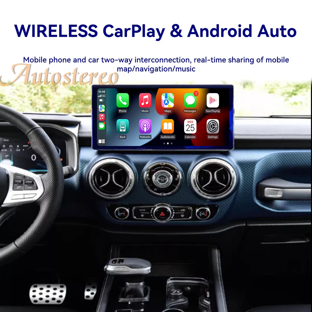 12.3 Inch Carplay Android 15 For Baic BJ40 2019 - 2023 Car Radio Multimedia Player Car GPS