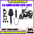 Folding Motorcycle Rearview Mirrors Off Road Adv Wide Side Mirror With Screw For BMW G310R