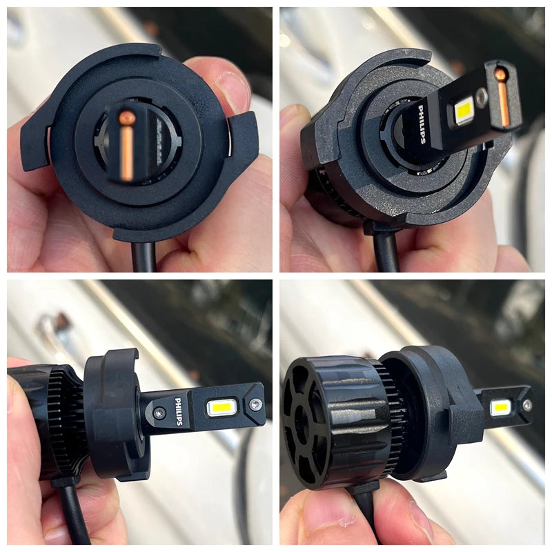 H7 Adapter Holder for Alfa Romeo VW Passat B6 Magotan Ford Escap Kuga LED Headlight Lamp R