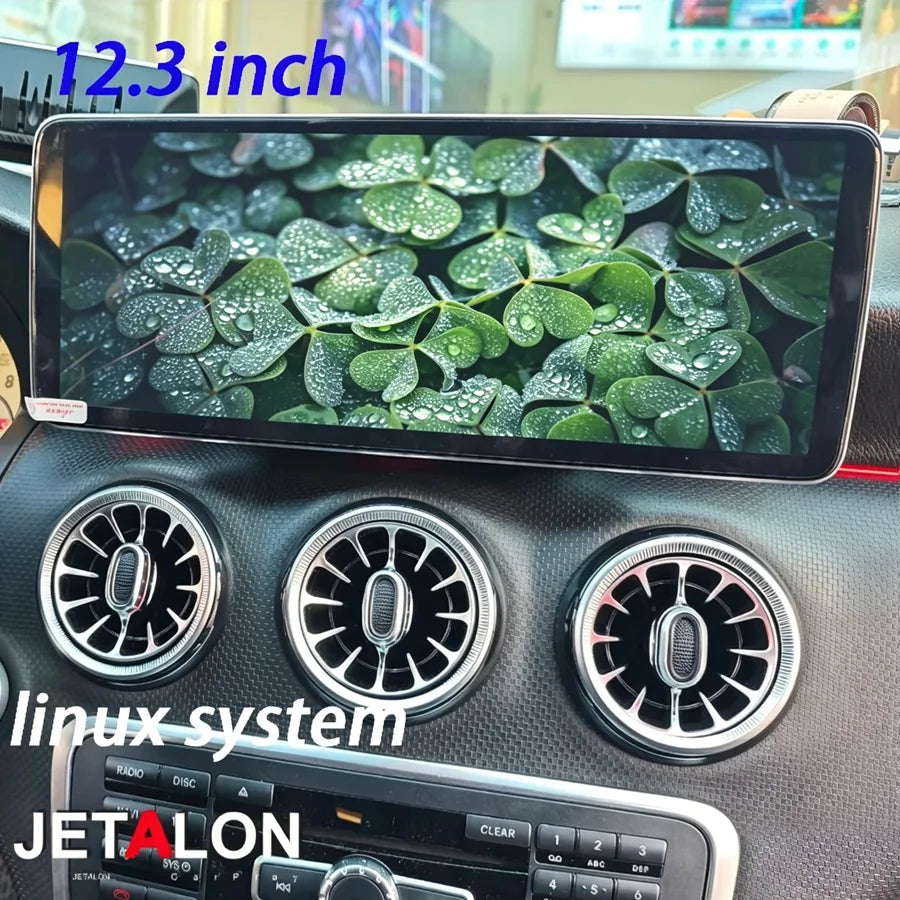 12.3'' Carplay & Android Auto Car Stereo Linux System GPS Multimedia Video Player for Merc