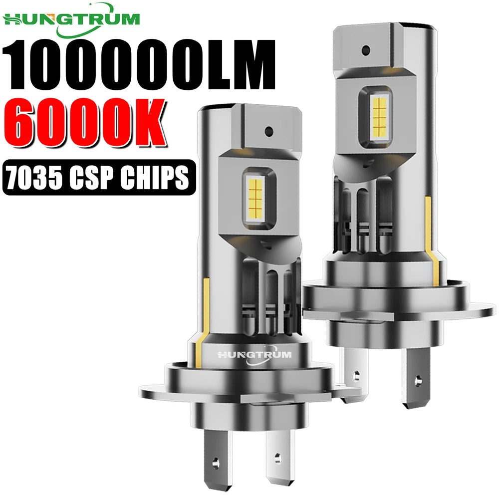 H7 LED Headlight 100000LM CANBUS No Error Super Bright Headlamp 1:1 Halogen Bulb Size 6000