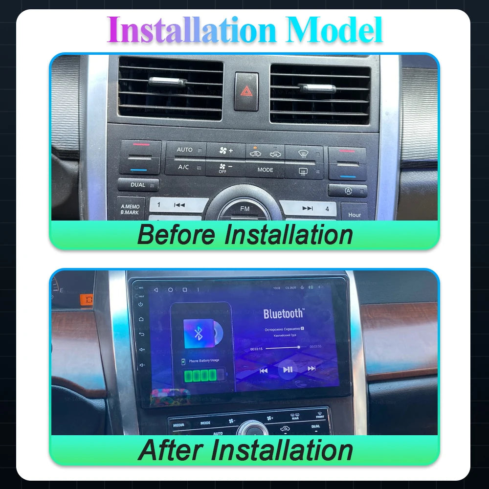 Car Radio Android 16 For Nissan Teana J31 230jk Sm5 2003-2008 Multimedia Qled Navigation Q | AUTOKITSHOP