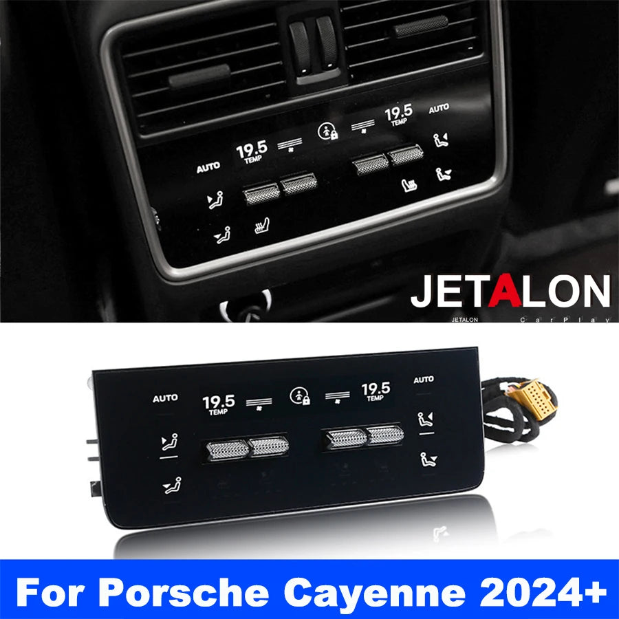 For Porsche Cayenne2024 2025 Car Rear Seat Screen Air Conditioner Control Panel Android Ca