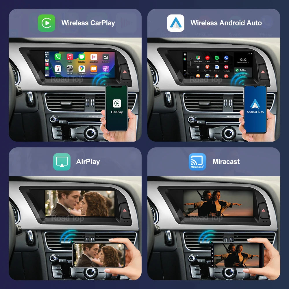8.8inch Car Radio Multimedia Linux Screen For Audi A4 A5 2009-2012 with Wireless CarPlay A | AUTOKITSHOP
