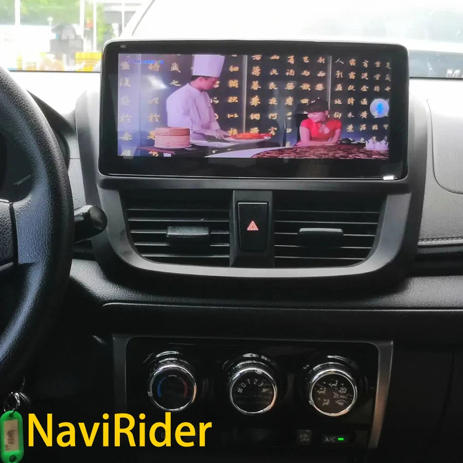 10.25" Android Player For Toyota Vios Yaris 2014 - 2016 Carplay Car Radio Stereo GPS Multi