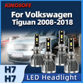 H7 LED Headlight 110W High Power Turbo Lamp 6000K 3570 CSP White For 2014-2018 Tiguan Volk