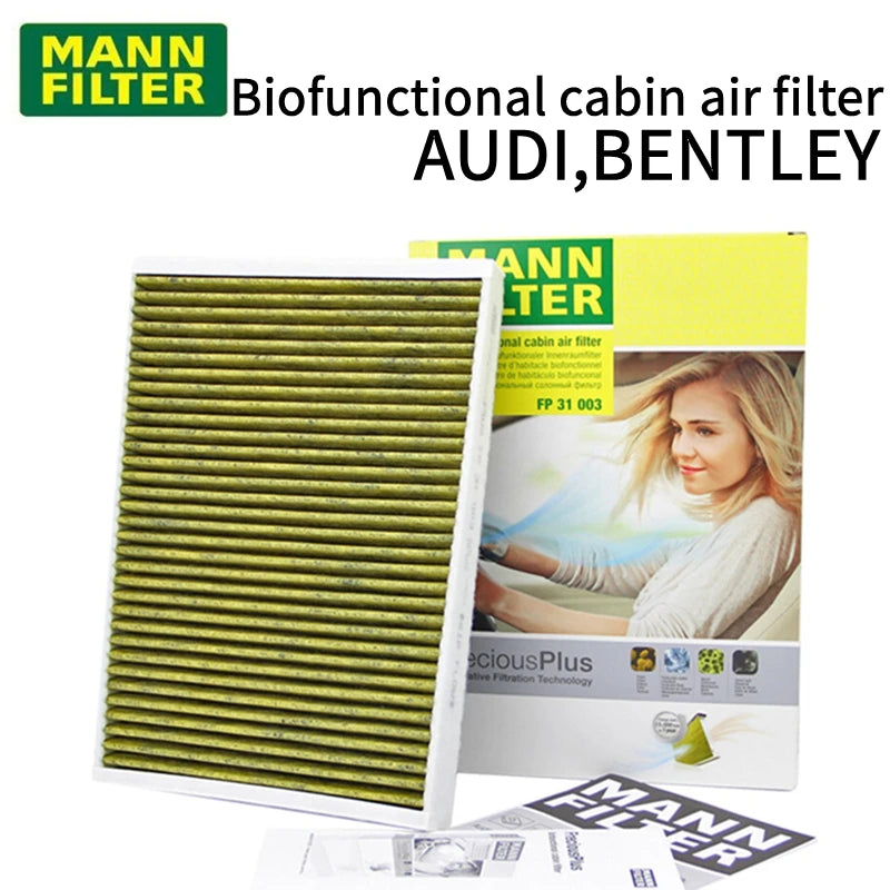 MANN FILTER FP31003 Cabin Filter For Audi A4L/A6L/A5/Q5L/Q7/A7/A8L/S4/S5/ Cayenne/ Bentayg