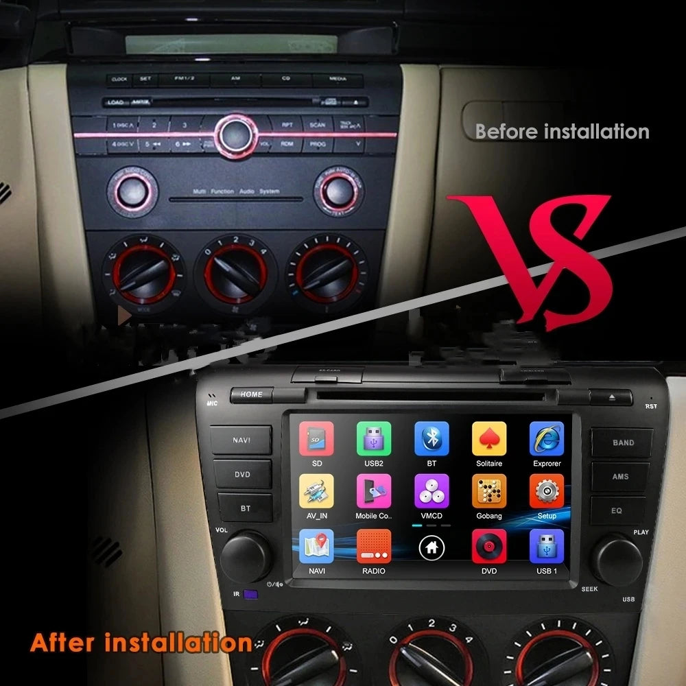Android 13 Car DVD Player For Mazda 3 2004-2009 Car GPS Screen Radio Multimedia Navigation
