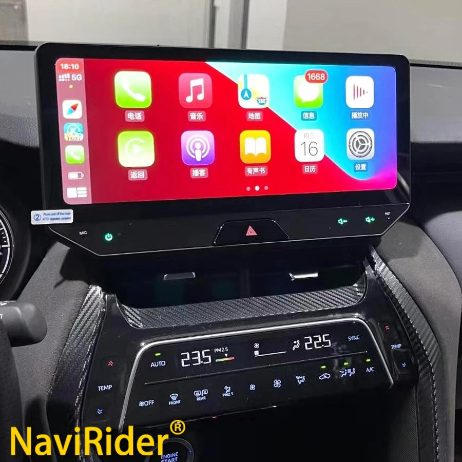 256GB Android 13 QLED Screen For Toyota Harrier 2021 2022 Venza GPS CarPlay Car Radio Mult