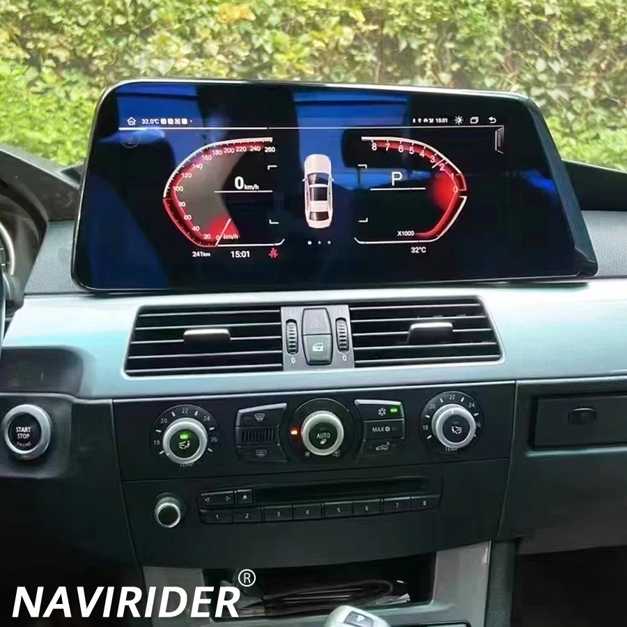 12.3" Android Blade Screen For BMW 5 Series E60 2003-2010 CCC CIC Stereo Car Multimedia Pl